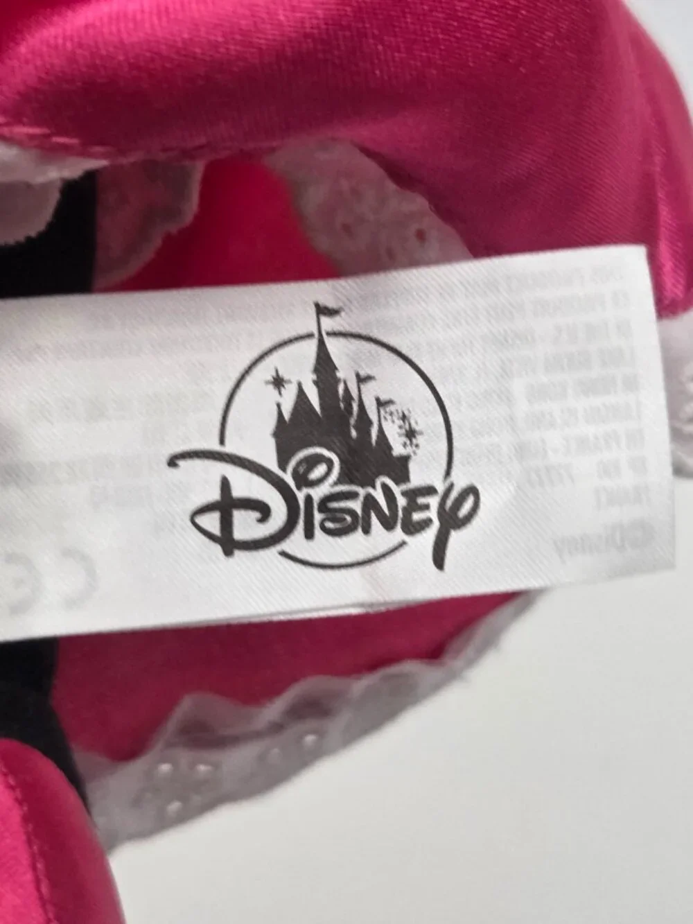 Disney Parks Princess Minnie Mouse Magic Kingdom Pink Satin Dress Plush 13